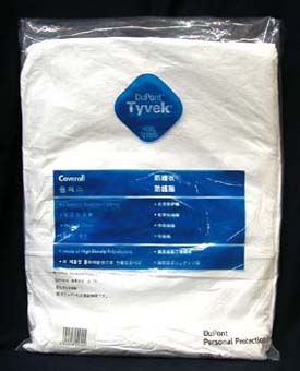 TYVEK DISPOSABLE OVERALL